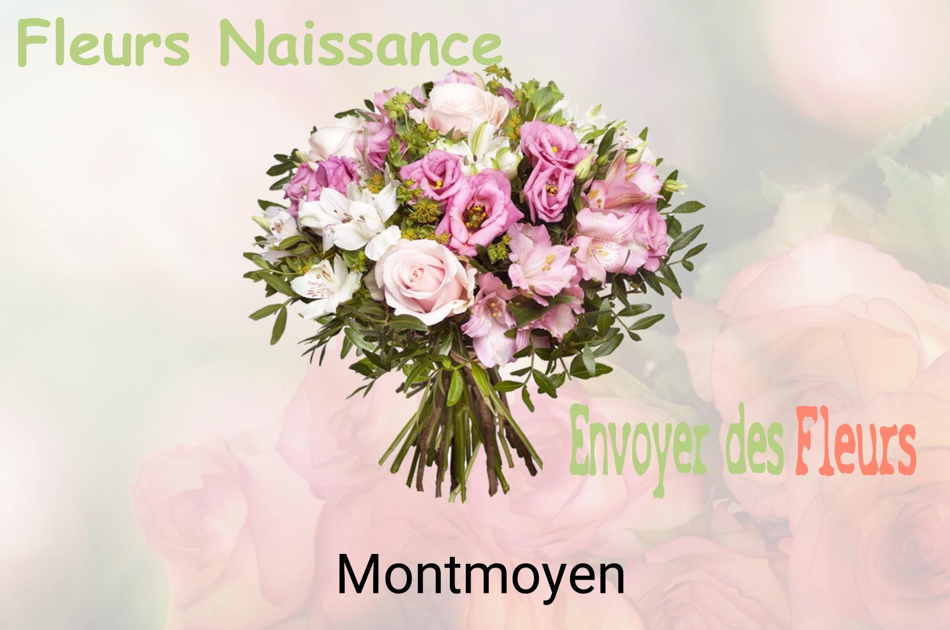 Bouquet de fleurs de naissance livré à Montmoyen